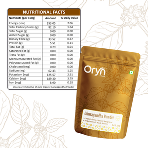 Organic Ashwagandha Powder – 100% Pure Ashwagandha Powder